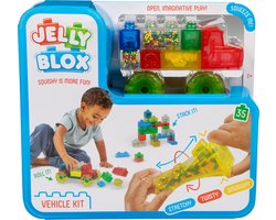 Goliath Jelly Blox Auto - Constructiespeelgoed - Zachte Bouwblokken - Pijnvrij Spelen - Vanaf 2 jaar - BPA vrij