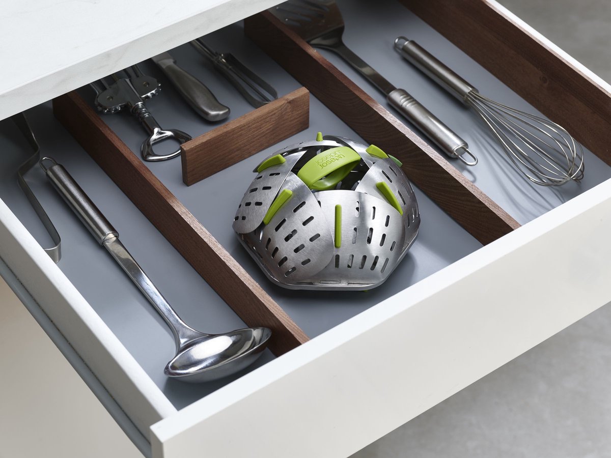 Bloom Steel Stomer Opvouwbaar - RVS - 16 cm - Joseph Joseph — cadeau in Kookcadeaus - foto 4