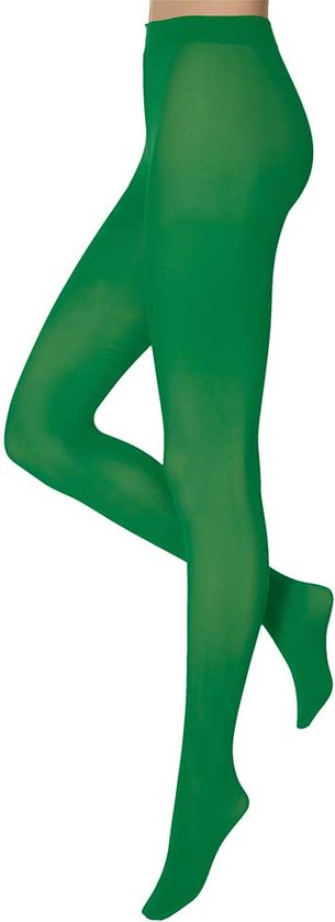 Apollo - Collants de Fête pour femmes - Joly Green - 60 Deniers - Taille XXL - Legging fluo - Leggings - Leggings de carnaval - Déguisements