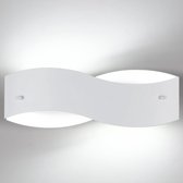 Delaveek-Gevormde LED-lijn wandlamp - Wit - 18W 2025lm- 34*11.5*10CM- Wit 6500K