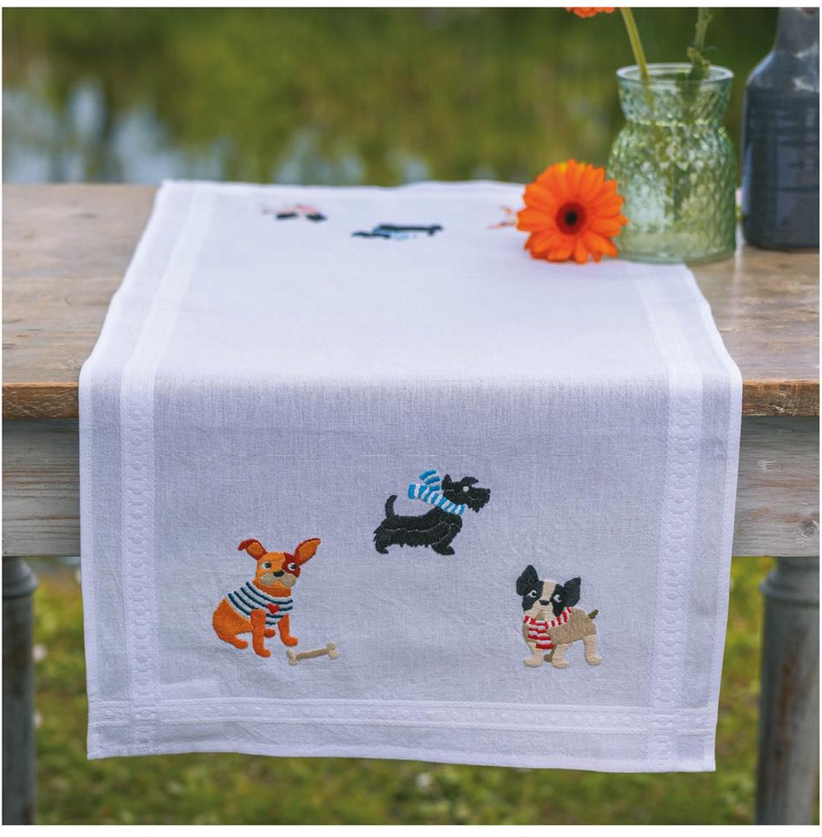 Vervaco - Loper kit - Hondjes - PN-0199283 - Borduren - Borduurpakket - Borduurpakket volwassenen - Borduurpakket kind