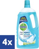 Dettol Power & Fresh Allesreiniger Katoenfris - 4 x 2 l