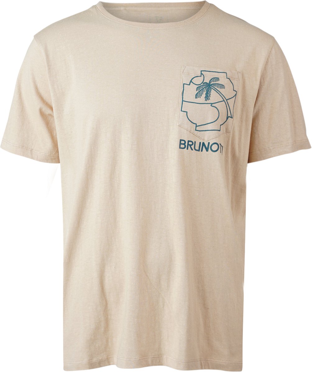 Brunotti Axle-Neppy Heren T-shirt – S Beige