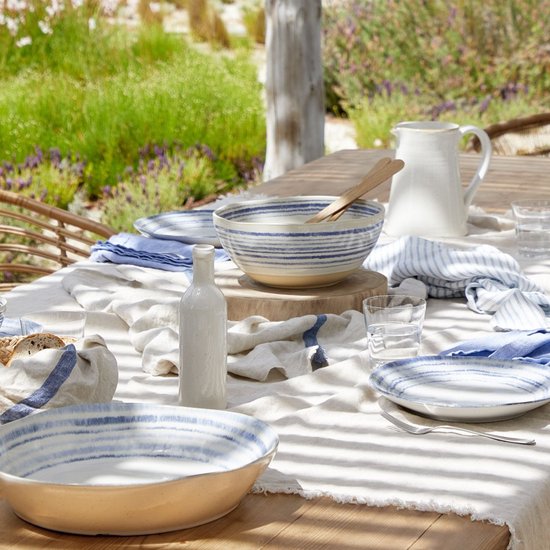 Van Well Vario platte borden, 6-delig, tafelservies voor 6 personen