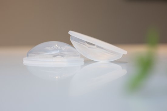 Youha® - Lekschalen - Borstschalen - Moedermelk collector - Opvangen van borstmelk - afkolven - BPA vrij - orgineel Youha product - set van 2 stuks van Youha — afbeelding 4