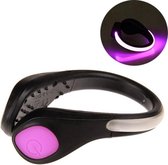 Go Go Gadget - Hardloop Verlichting LED - 1 Stuk - Hardlopen - Veilig - Schoen - Zichtbaar - Fietsen - Batterijen inbegrepen - Concert, Skateboarden - LED schoen - Roze