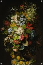 Un bouquet de fleurs dans un vase - Affiche Daniel Schultz - Affiche de jardin Fleurs - Affiche de jardin Nature - Posters d'extérieur - Toile de jardin - Décoration murale affiche de jardin 50x75 cm