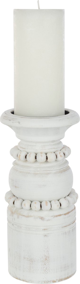 J-Line kaarshouder Pila - metaal - wit - large