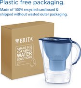 BRITA - Carafe filtrante à eau - Marella Cool - 2,4 L - Blauw - avec 3 cartouches de filtre à eau MAXTRA PRO ALL-IN-1 - Pack économique