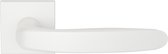 Deurkruk op rozet - Wit - RVS - GPF bouwbeslag - GPF1310.62-02 witte Deurklink Taka op vierkante