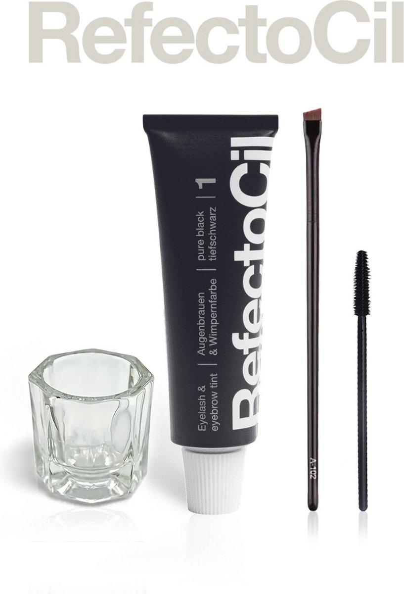 Refectocil Wimper, Wenkbrauw & Baard Verf Kit Zonder Oxidant Nr 1 Zwart