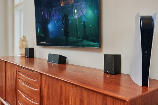 CONSONO 25 CONCEPT Surround 5.1 set - Système 5.1 complet prêt à l'emploi pour un véritable son surround - caisson de basses avec récepteur AV intégré avec Bluetooth 5.0 Zwart