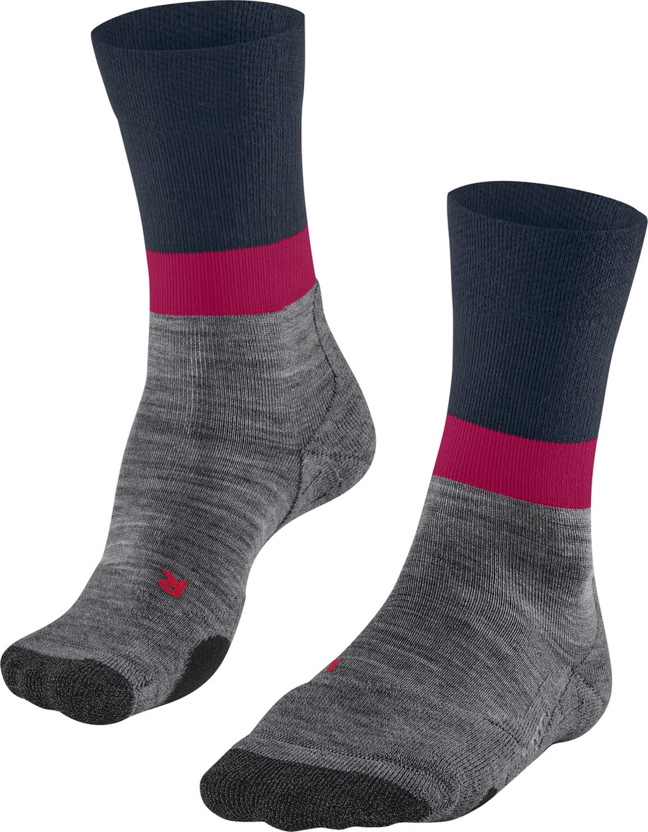 FALKE TK2 Wandelsokken anti blaren medium padding merinowol sportsokken dames Blauw
