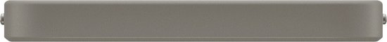 Étui de téléphone gris texturé.
