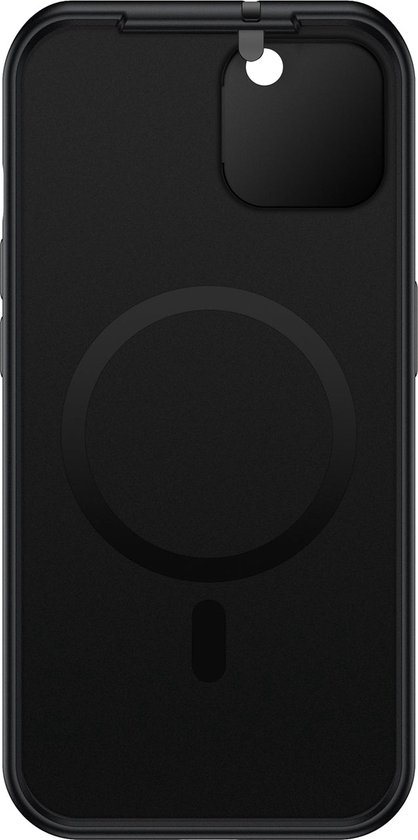 Valenta x Spy-Fy - Coque iPhone 15 avec caches d'appareil photo à l'avant et à l'arrière | Protège votre vie privée et vos Caméras | Étui de confidentialité Valenta Zwart