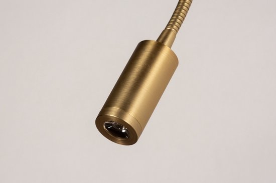 Lumidora Wandlamp 74208 - Voor binnen - ANNA - Ingebouwd LED - 1.0 Watt - 100 Lumen - 2700 Kelvin - Goud - Messing - Metaal