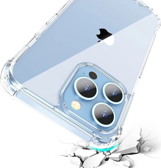 Coque antichoc – Coque arrière Crystal pour Apple iPhone 14 Pro Max | Bumper arrière transparent en PC et TPU