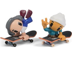 foto van Tech Deck Sk8 Crew - 2 unieke vingerskateboards met skaterfiguur - stijlen kunnen verschillen