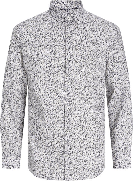 JACK&JONES PLUS JPRBLANORDIC PRINT SHIRT L/S PS Heren Overhemd - Maat EU4XL US2XL