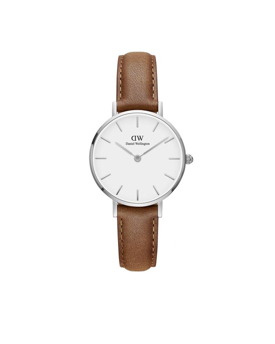 Daniel Wellington Classic Petite Durham DW001001240 - Horloge - Leer - Lichtbruin - Ø 28mm