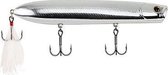Zeebaars plug - 24 gram - Berkley Cane Walker - Chrome