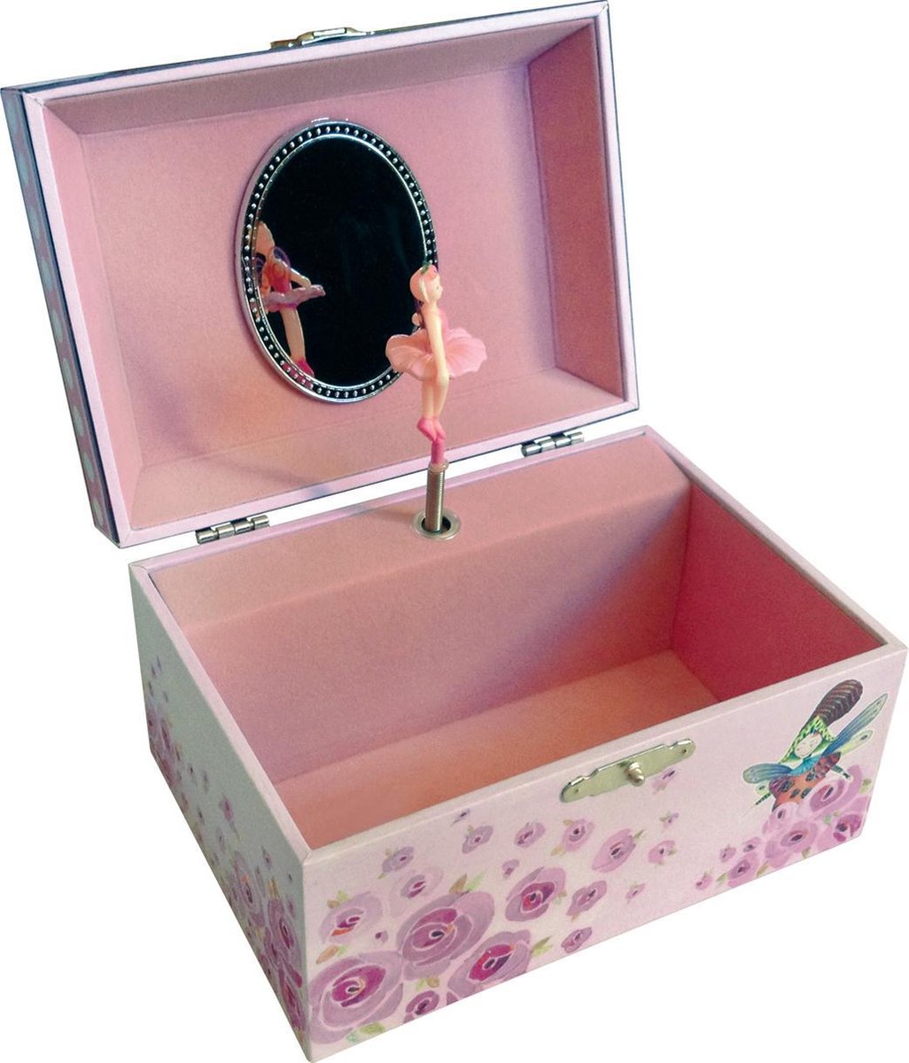 Svoora sieradendoos muziekdoos roze - juwelendoos voor kinderen.