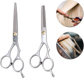 Kappersscharen | Kappers schaar | Knipschaar | Scharen | Professionele scharen | Schaar | Coupeschaar | Uitdunschaar | Effileerschaar | Styling tools | 16 cm | Grijs