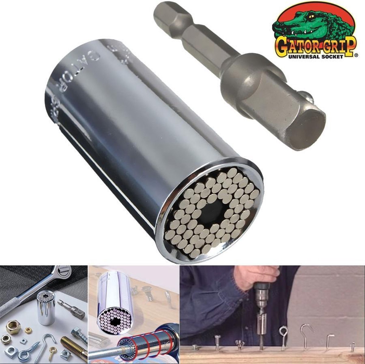 Clé à Douille Universelle Gator Grip - S'adapte De 7 à 19 Mm, Professionnelle