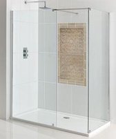 Corniche walk-in eindpaneel van 8mm easy clean glas 760mm