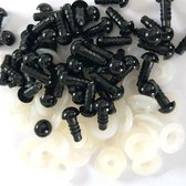 10 mm zwarte veiligheidsoogjes 100 paar