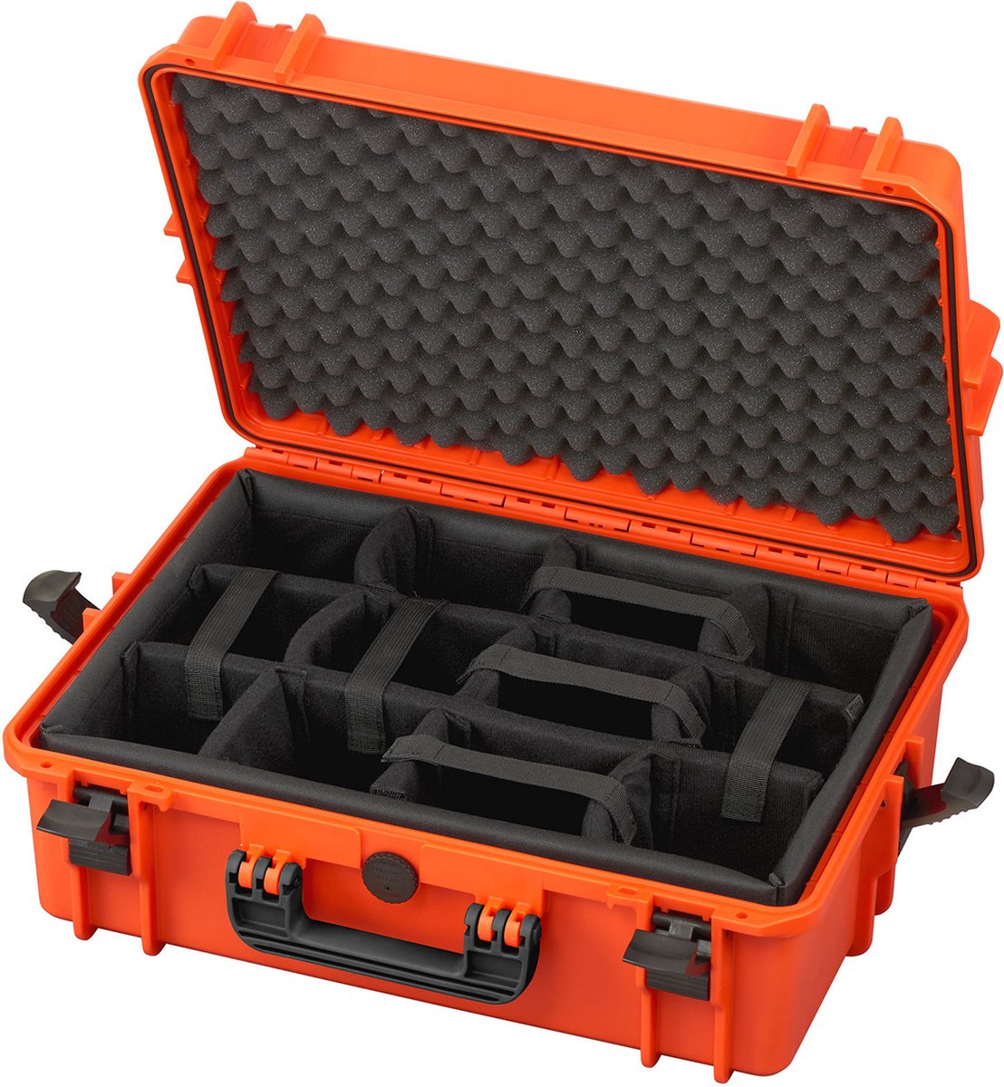 Gaffergear camera koffer 050 oranje trolley uitvoering met klittenban - 44,500000 x 25,800000 x 25,800000 cm (BxDxH)