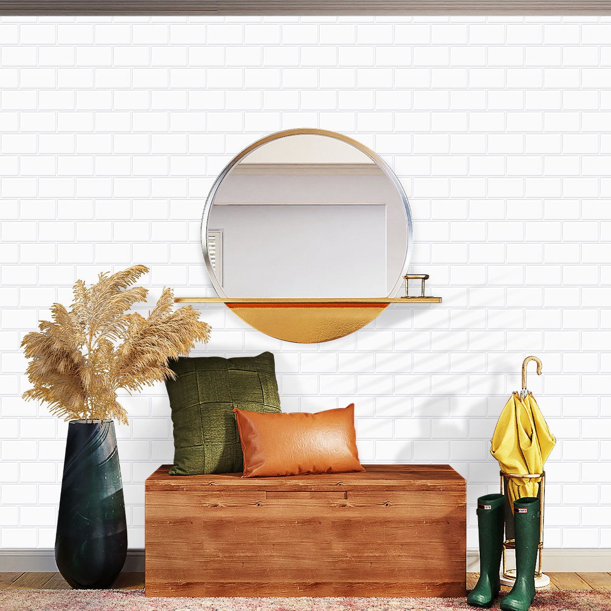 Alwayspon Beige 3D vinyl wandtegelstickers met 10 vellen, dikkere pel-en-plak zelfklevende waterdichte spatwand, tegelstickers voor keuken, badkamer muur, 10 x 10 inch, 1327