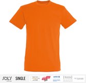Sol's Heren T-Shirt 100% biologisch katoen Ronde hals Oranje Maat S