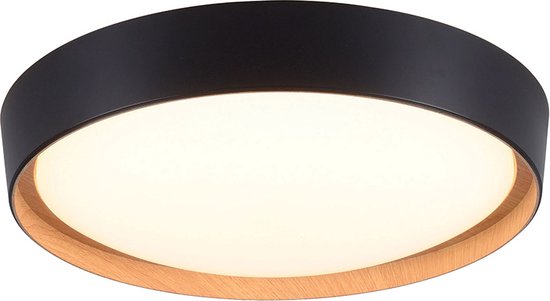 Emilia Plafondlamp LED 40cm zwart 3000k-1400lumen - Modern - Leuchten Direkt