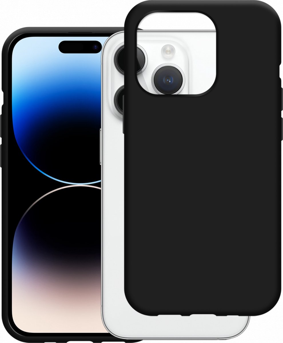 Just in Case Soft TPU Case hoesje geschikt voor iPhone 14 Pro - zwart