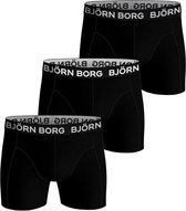 Björn Borg Boxershort Essential - Onderbroeken - Boxer - 3 stuks - Heren - Maat L - Zwart