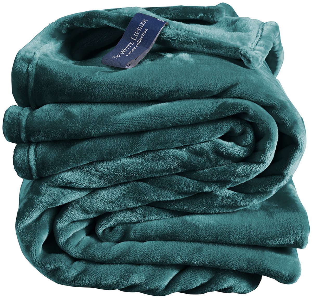 De Witte Lietaer Fleece plaid Cosy - 150 x 200 cm - lake green