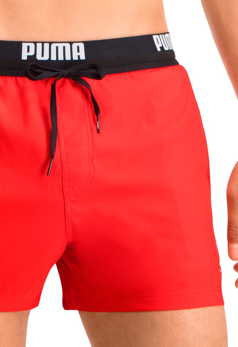 PUMA Swim Logo Short Heren Zwembroek - rood — afbeelding 7