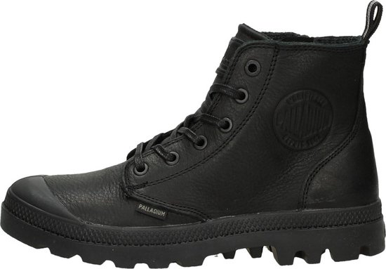 Palladium - Pampa Zip Leather Ess - Black leather shoes-36
