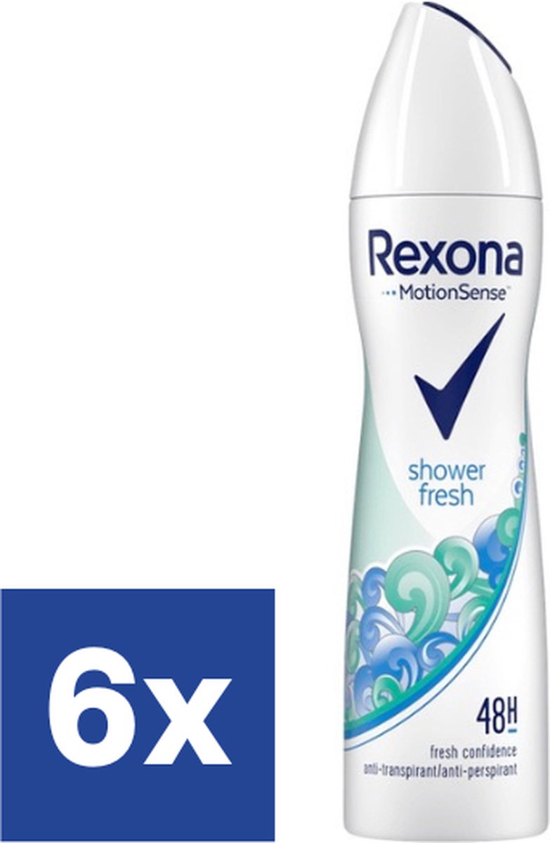 Goedkoopste Rexona Shower Fresh Deodorant - 6 x 150 ml