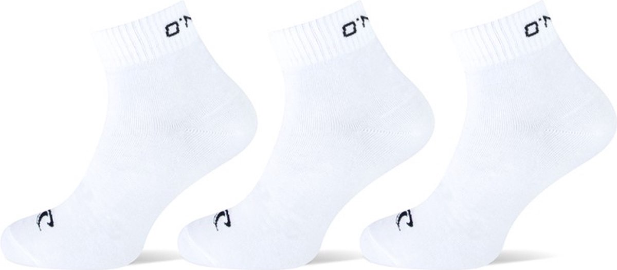 3-Pack O’Neill quarter sportsokken unisex 759003-1010 Wit