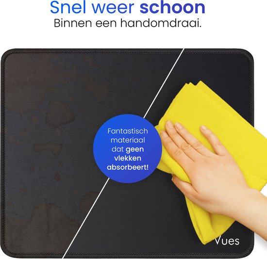Vues Muismat - Anti Slip - 300 x 250 mm - Zwart