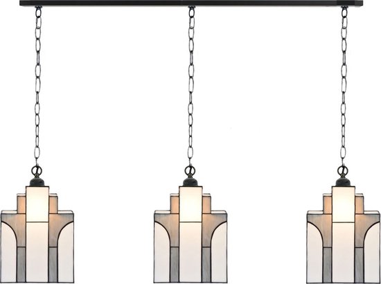 Art Deco Trade - 3 x Tiffany New York Sky Line met ketting aan plafondbalk