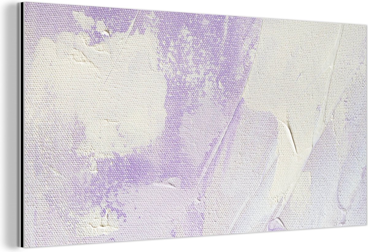 Wanddecoratie Metaal - Aluminium Schilderij Industrieel - Abstract - Verf - Design - 80x40 cm - Dibond - Foto op aluminium - Industriële muurdecoratie - Voor de woonkamer/slaapkamer