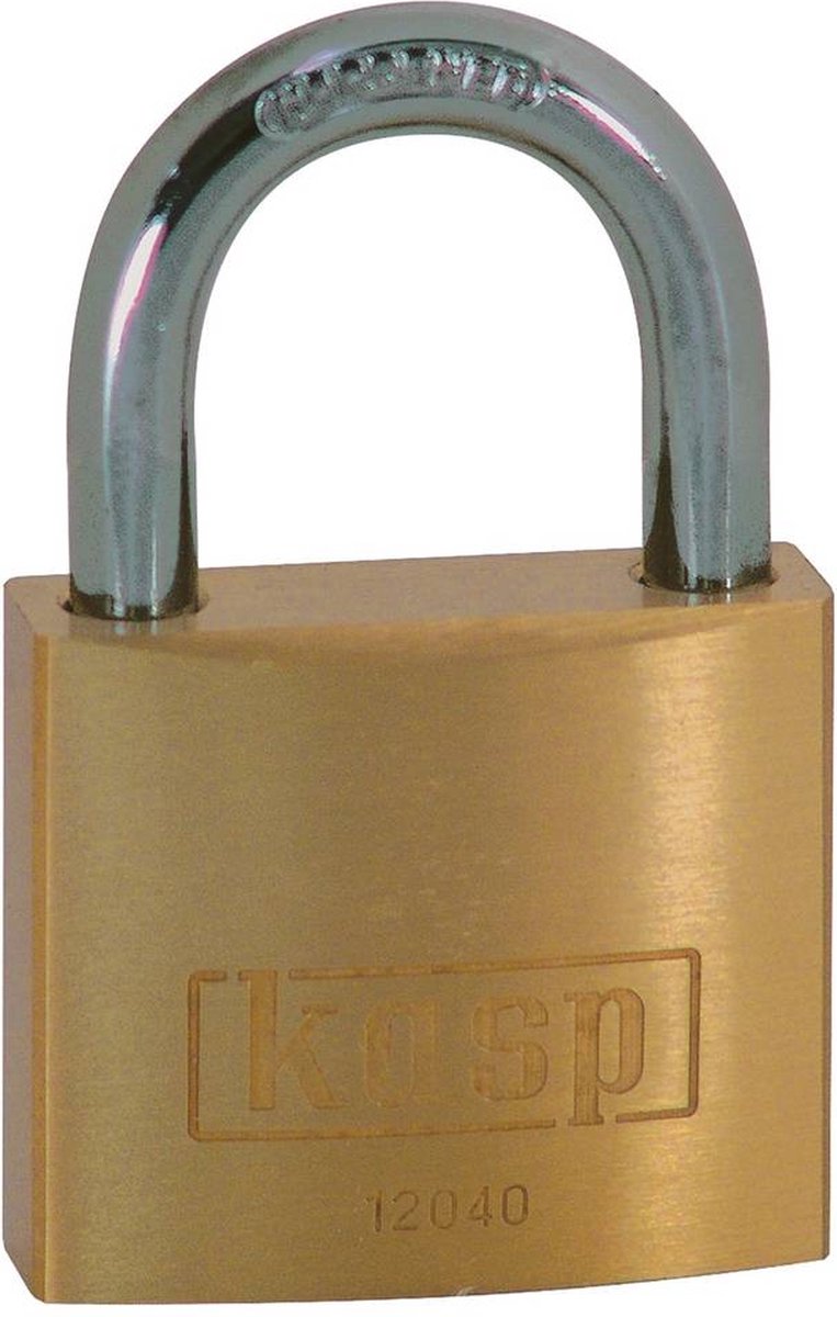 Kasp K12050A1 Hangslot 50 mm Gelijksluitend Goud-geel Sleutelslot