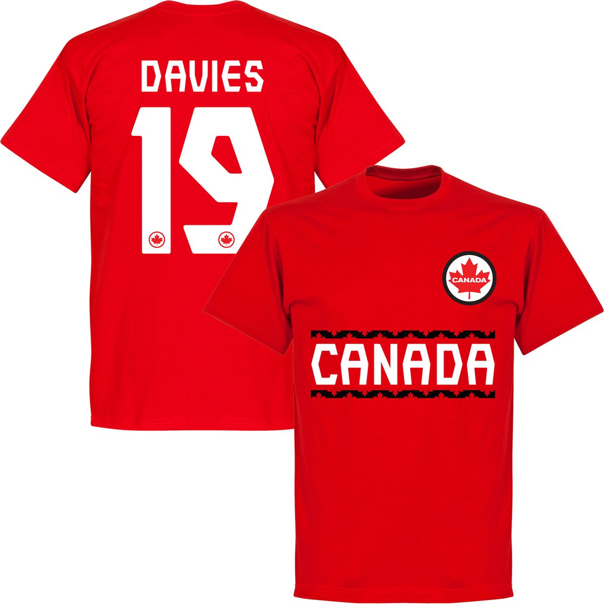 Canada Davies 19 Team T-Shirt - Rood - Kinderen - 152