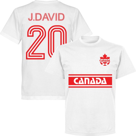 T-shirt Canada Retro J. David 20 Team - Wit - M