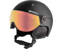 SINNER - Titan Visor - Mat Zwart - Unisex - Maat 57