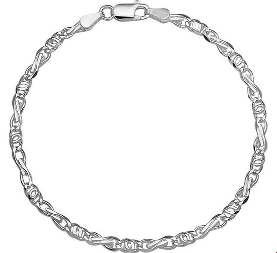 Zilveren Armband valkenoog 3 1002296 18 cm