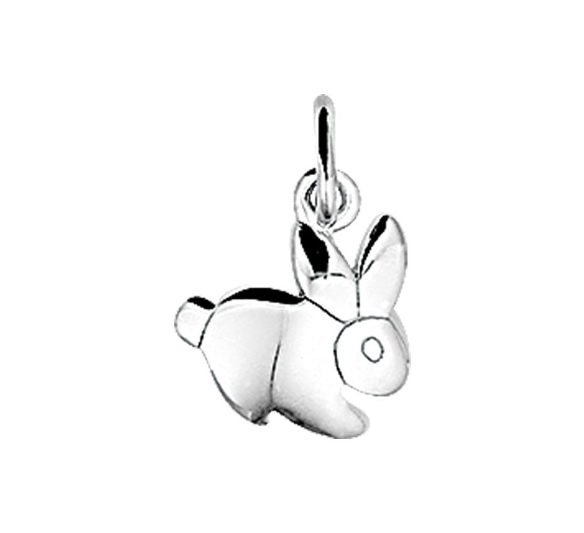 hanger konijn zilver wit 1003790